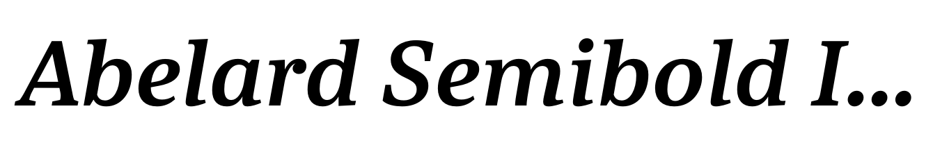 Abelard Semibold Italic